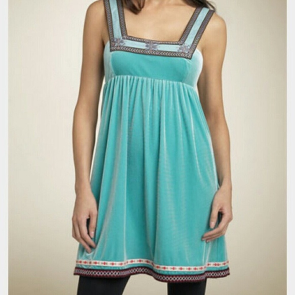 NWT Free People Turquoise Scandinavian Dress